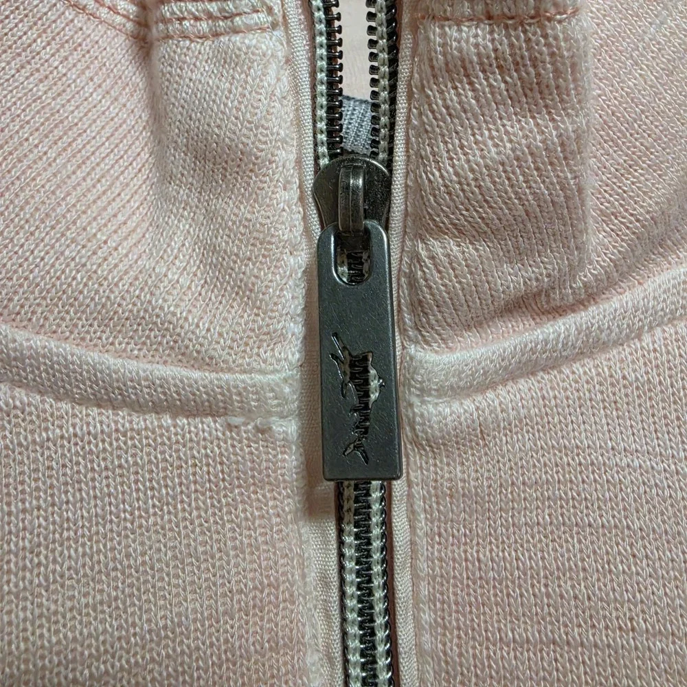 Tommy Bahama Men's Pink 1/4 Zip Pullover Sweatshirt Mock Neck Size M